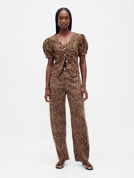 GAP Jeans Barrel High Rise - dámske