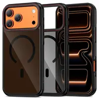 Tech-Protect MagHybrid MagSafe kryt na iPhone 17 Pro Max, čierny / červený