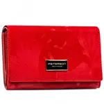 Dámská koženkovo/kožená peněženka červená - Peterson Emina