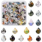 150Pcs 15 Styles Electroplate Glass Beads