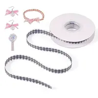 10 Yards Flat Polycotton(Polyester Cotton) Ribbon