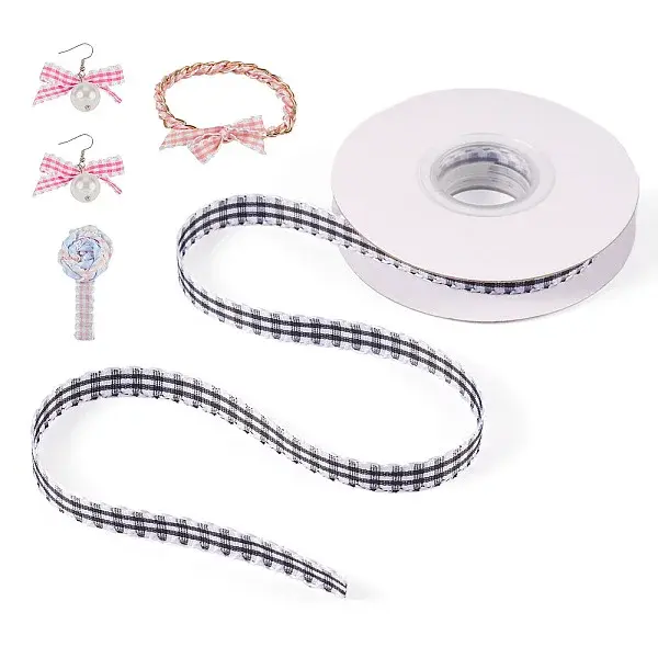 10 Yards Flat Polycotton(Polyester Cotton) Ribbon