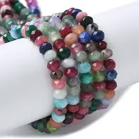 Dyed Natural Malaysia Jade Rondelle Beads Strands