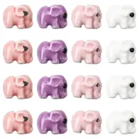 18Pcs 4 Colors Handmade Porcelain Beads