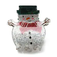 Christmas Theme Glitter Acrylic Claw Hair Clips