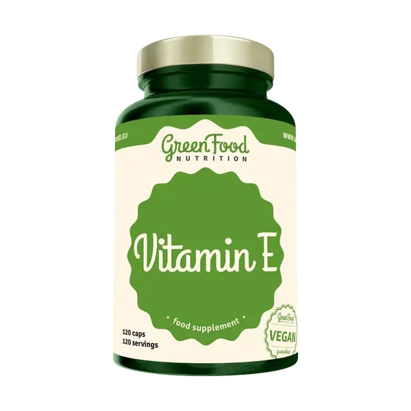GREENFOOD NUTRITION Vitamin E 120 kapslí
