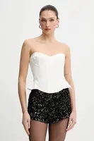 Top Bardot dámský, béžová barva, 60213TB2