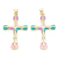 Brass Enamel Pendants