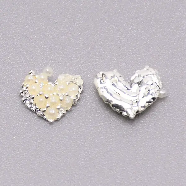 Alloy Heart Cabochons
