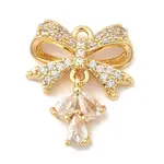 Brass Micro Pave Cubic Zirconia Pendants