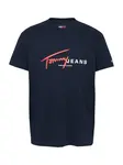 Tommy Jeans Tričko  námornícka modrá / červená / biela
