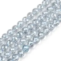 Electroplate Transparent Glass Beads