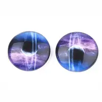 Starry Sky Pattern Printed Glass Cabochons