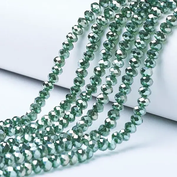 Electroplate Glass Beads Strands