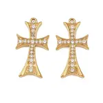 304 Stainless Steel Micro Pave Cubic Zirconia Pendants