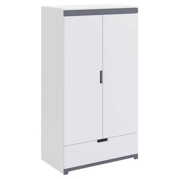 MID.YOU DĚTSKÁ ŠATNÍ SKŘÍŇ, šedá, bílá, 100/182/57 cm