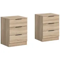 MID.YOU SADA NOČNÍCH STOLKŮ, Sonoma dub,