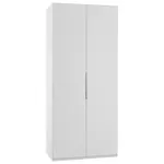 MID.YOU ŠATNÍ SKŘÍŇ S OTOČNÝMI DVEŘMI, bílá, 100/216/58 cm