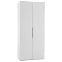 MID.YOU ŠATNÍ SKŘÍŇ S OTOČNÝMI DVEŘMI, bílá, 100/216/58 cm