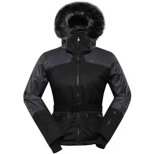 ALPINE PRO OLADA Dámska lyžiarska bunda, čierna, veľkosť