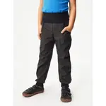 UNUO STREET Dětské softshellové kalhoty, černá, velikost 116-122