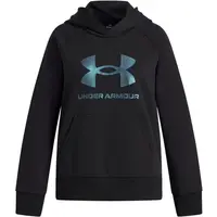 Under Armour RIVAL FLEECE SHIMMER Dívčí mikina, černá, velikost S