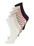 ABOUT YOU Ponožky 'Fee'  béžová / námornícka modrá / tmavočervená / biela