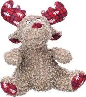 Flamingo Krola Vianočná plyšová hračka pre psov v tvare sediaceho soba 1 ks