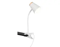 Čítacia lampička so štipcom LED Pongo, biela%