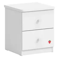 Nočný stolík vendella - biela