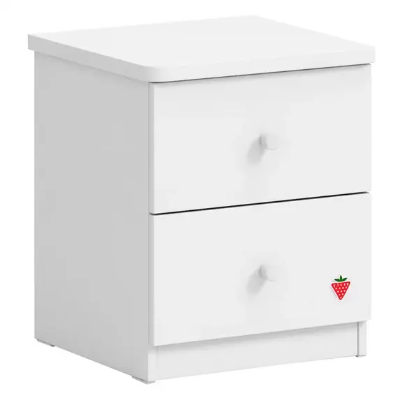 Nočný stolík vendella - biela