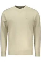 Pánská béžová mikina bez zipu