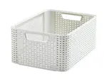 Curver Úložný box Rattan Style2 M 1 ks krémový