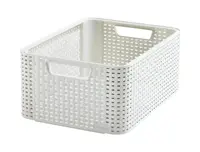 Curver Úložný box Rattan Style2 M 1 ks krémový