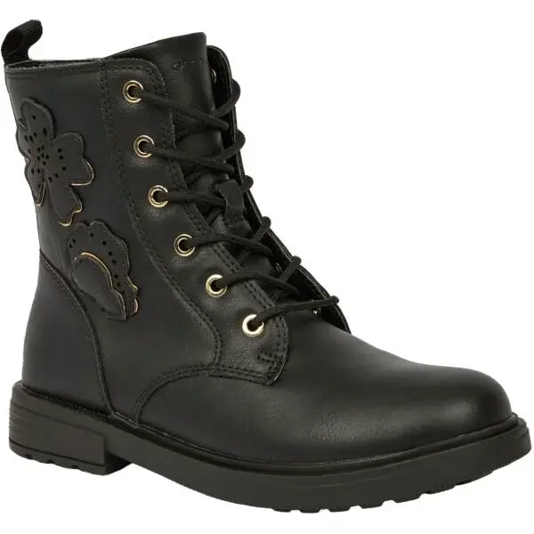 Geox J ECLAIR Dívčí zimní obuv, černá, velikost