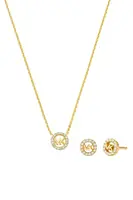 Pozlátený náhrdelník a náušnice Michael Kors