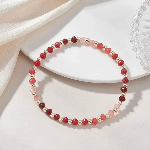 Dyed Natural Malaysia Jade & Synthetic Hematite Beaded Stretch Bracelets for Women