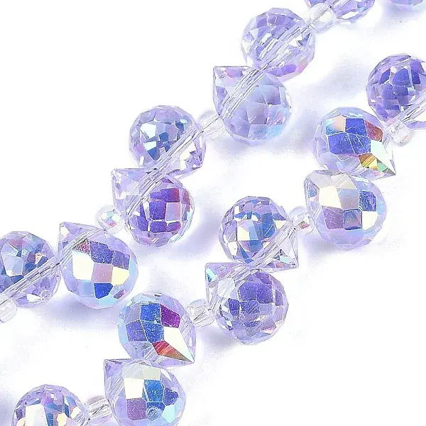 Electroplate Glass Beads Strands