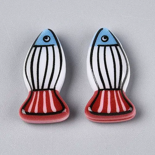 Printed Opaque Resin Beads