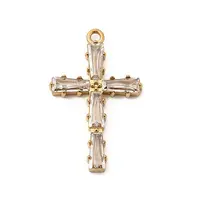 304 Stainless Steel Micro Pave Cubic Zirconia Pendants