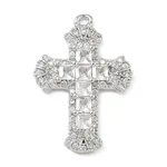 Brass Micro Pave Cubic Zirconia Pendants