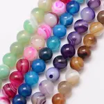 Natural Striped Agate/Banded Agate Bead Strands