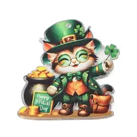 Saint Patrick's Day Opaque Printed Acrylic Pendants