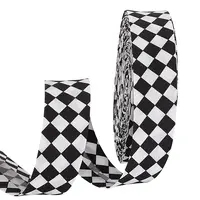 Tartan Printed Polyester Double Fold Bias Tape