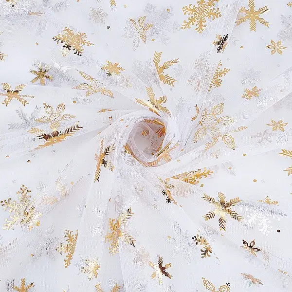 Snowflake Pattern Nylon Fabric