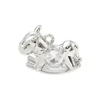 Brass Micro Pave Cubic Zirconia Pendants