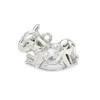 Brass Micro Pave Cubic Zirconia Pendants