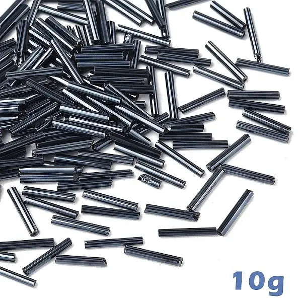 10G Glass Bugle Beads