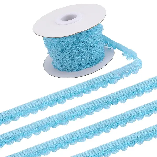 10 Yards Polyester Elastic Lace Trim