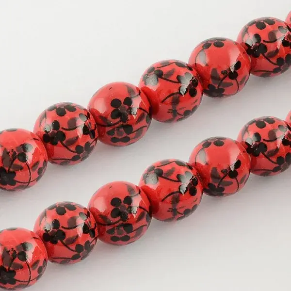 Printed Handmade Porcelain Beads